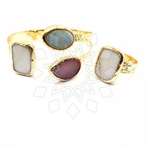 Fashion Geometric Ring Bracelet Sets