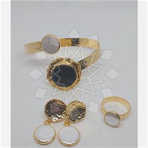 Fashion Geometric Ring Earring Bracelet Sets