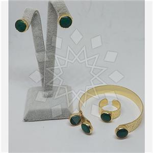 Fashion Geometric Ring Earring Bracelet Sets