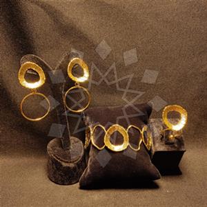 Fashion Geometric Ring Earring Bracelet Sets