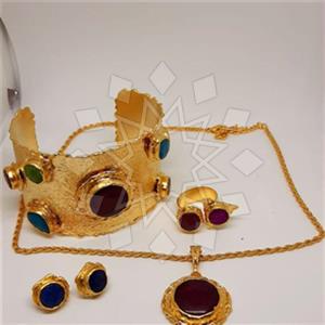 Fashion Geometric Ring Earring Necklace Bracelet Sets