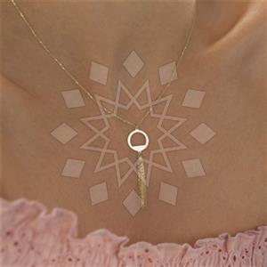 Fashion Geometric Tassel Necklace