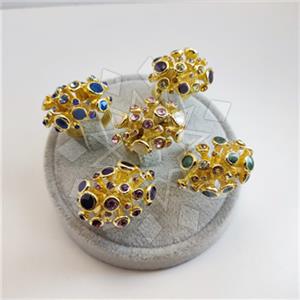Fashion Handmade Artisan Bijoux  Cocktail Fantasy 5 Rings Package