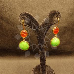 Fashion Handmade Artisan Bijoux  Double Drop Earrings