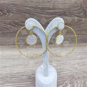 Fashion Handmade Artisan Bijoux  Double Drop Earrings