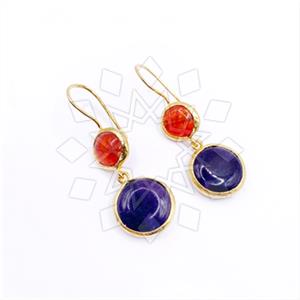Fashion Handmade Artisan Bijoux  Double Drop Earrings