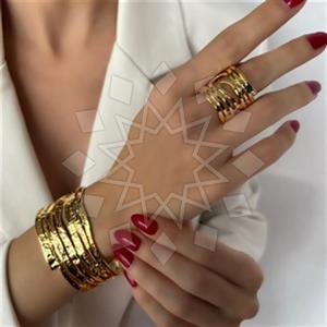 Fashion Handmade Artisan Bijoux  Ring Bracelet Sets