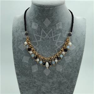 Fashion Handmade Artisan Brass  Beaded Necklace