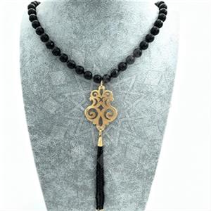 Fashion Handmade Artisan Brass  Beaded Necklace