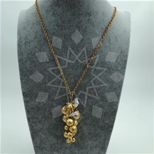 Fashion Handmade Artisan Brass  Beaded Necklace