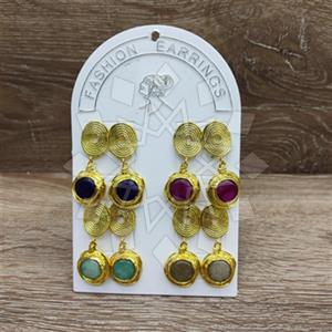 Fashion Handmade Artisan Brass  Dangle Earrings Package