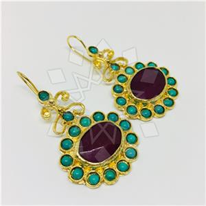 Fashion Handmade Artisan Brass  Dangle Earrings