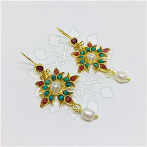 Fashion Handmade Artisan Brass  Dangle Earrings