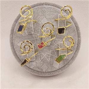 Fashion Handmade Artisan Brass  Gemstone Rings Package
