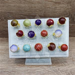 Fashion Handmade Artisan Brass  Gemstone Rings Package