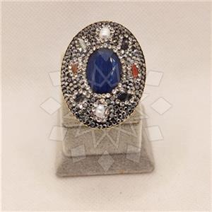 Fashion Handmade Artisan Brass  Gemstone Rings