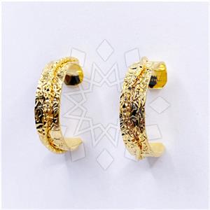Fashion Handmade Artisan Brass  Hoop Earrings