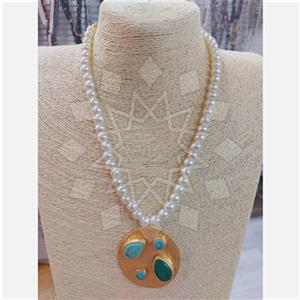 Fashion Handmade Artisan Brass  Pendant Necklace