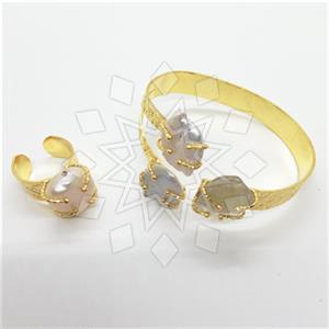 Fashion Handmade Artisan Brass  Ring Bracelet Sets