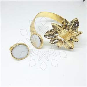 Fashion Handmade Artisan Brass  Ring Bracelet Sets