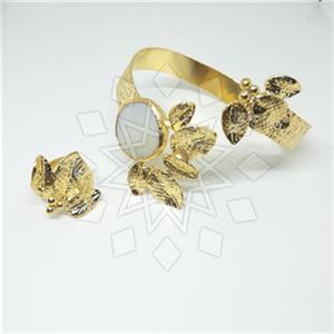 Fashion Handmade Artisan Brass  Ring Bracelet Sets
