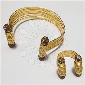 Fashion Handmade Artisan Brass  Ring Bracelet Sets