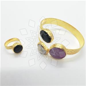 Fashion Handmade Artisan Brass  Ring Bracelet Sets