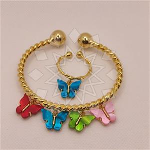 Fashion Handmade Artisan Brass  Ring Bracelet Sets