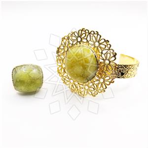 Fashion Handmade Artisan Brass  Ring Bracelet Sets