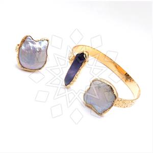 Fashion Handmade Artisan Brass  Ring Bracelet Sets