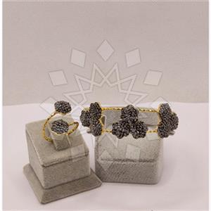 Fashion Handmade Artisan Brass  Ring Bracelet Sets