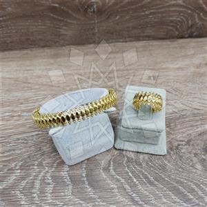 Fashion Handmade Artisan Brass  Ring Bracelet Sets