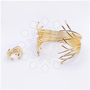 Fashion Handmade Artisan Brass  Ring Bracelet Sets