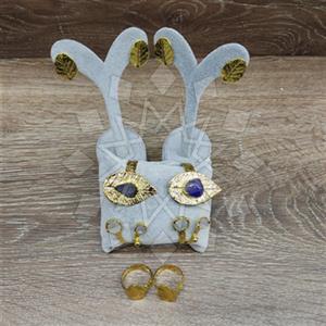 Fashion Handmade Artisan Brass  Ring Earring Bracelet Sets Package