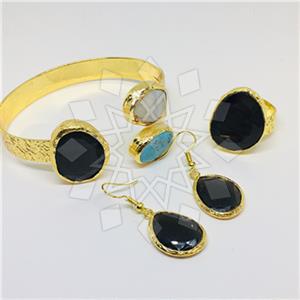 Fashion Handmade Artisan Brass  Ring Earring Bracelet Sets