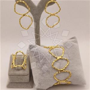 Fashion Handmade Artisan Brass  Ring Earring Bracelet Sets