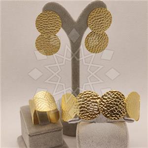 Fashion Handmade Artisan Brass  Ring Earring Bracelet Sets
