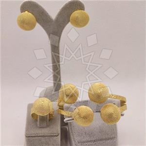 Fashion Handmade Artisan Brass  Ring Earring Bracelet Sets