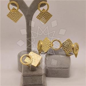 Fashion Handmade Artisan Brass  Ring Earring Bracelet Sets
