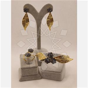 Fashion Handmade Artisan Brass  Ring Earring Bracelet Sets