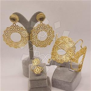 Fashion Handmade Artisan Brass  Ring Earring Bracelet Sets