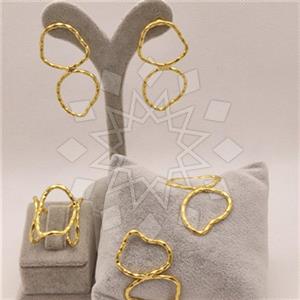 Fashion Handmade Artisan Brass  Ring Earring Bracelet Sets