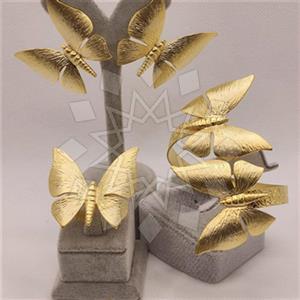 Fashion Handmade Artisan Brass  Ring Earring Bracelet Sets