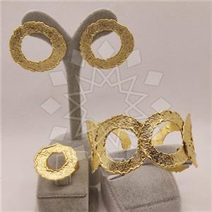 Fashion Handmade Artisan Brass  Ring Earring Bracelet Sets