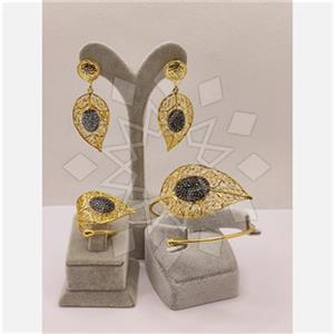 Fashion Handmade Artisan Brass  Ring Earring Bracelet Sets
