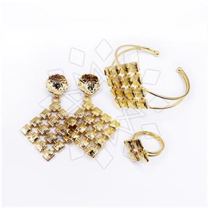 Fashion Handmade Artisan Brass  Ring Earring Bracelet Sets