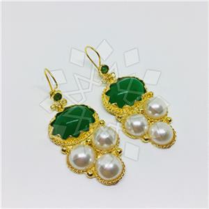 Fashion Handmade Artisan Brass  Statement Earring