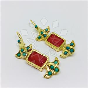 Fashion Handmade Artisan Brass  Statement Earring