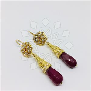 Fashion Handmade Artisan Brass  Statement Earring