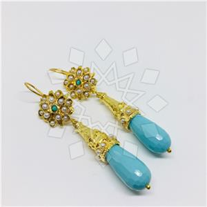 Fashion Handmade Artisan Brass  Statement Earring